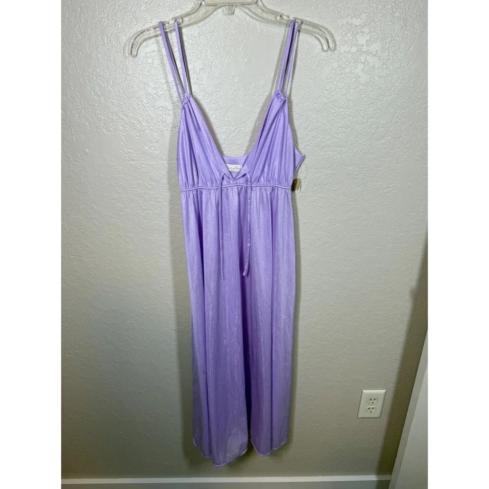 Erica Loren New York Lavender Slip Dress Medium - Picture 1 of 6